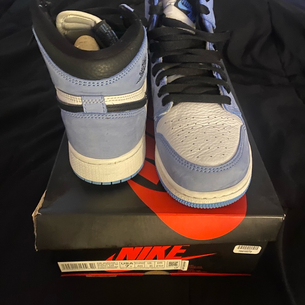 Nike Light Blue and Black High-Tops